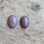 Cabochon jasp mookaite, 16x12 mm (2 buc)