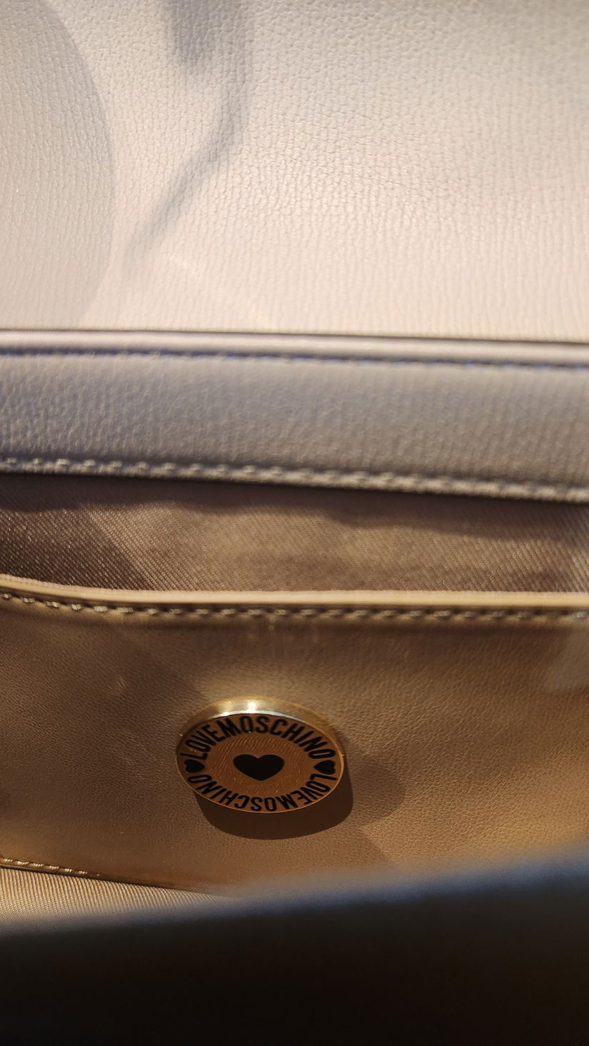 Geantă originală Love Moschino- culoare bej