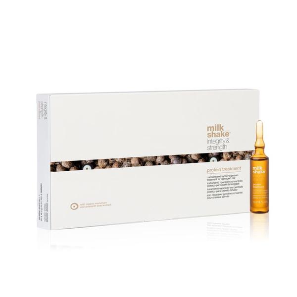 Fiole Tratament pentru Repararea Parului Degradat - Milk Shake Integrity &amp; Strength Repairing Hair, 8 x 10 ml