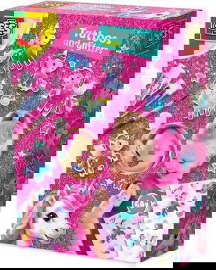 Set tatuaje si sclipici. Unicorni