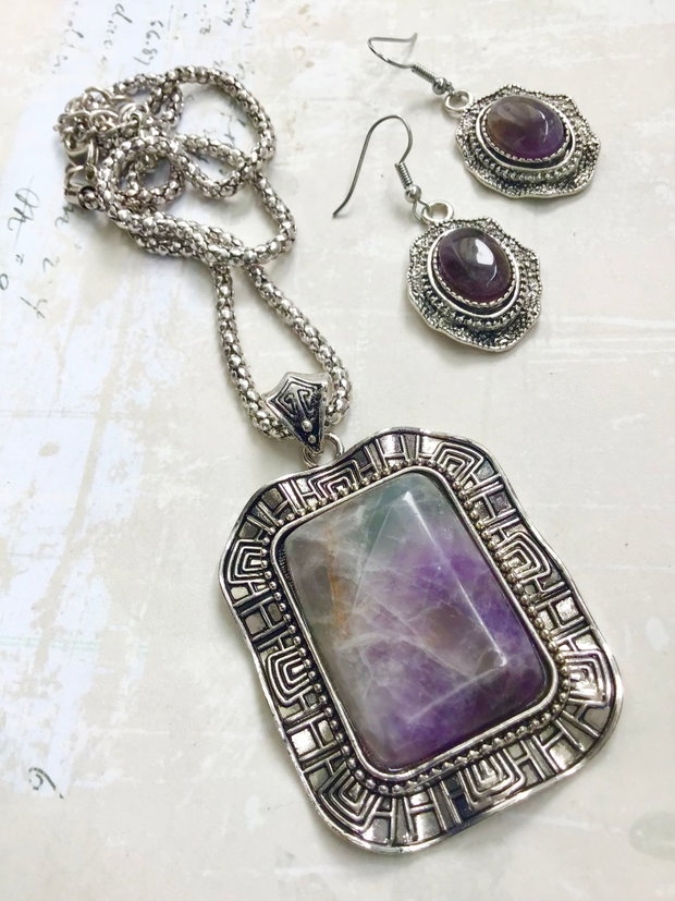 Set vintage ametist