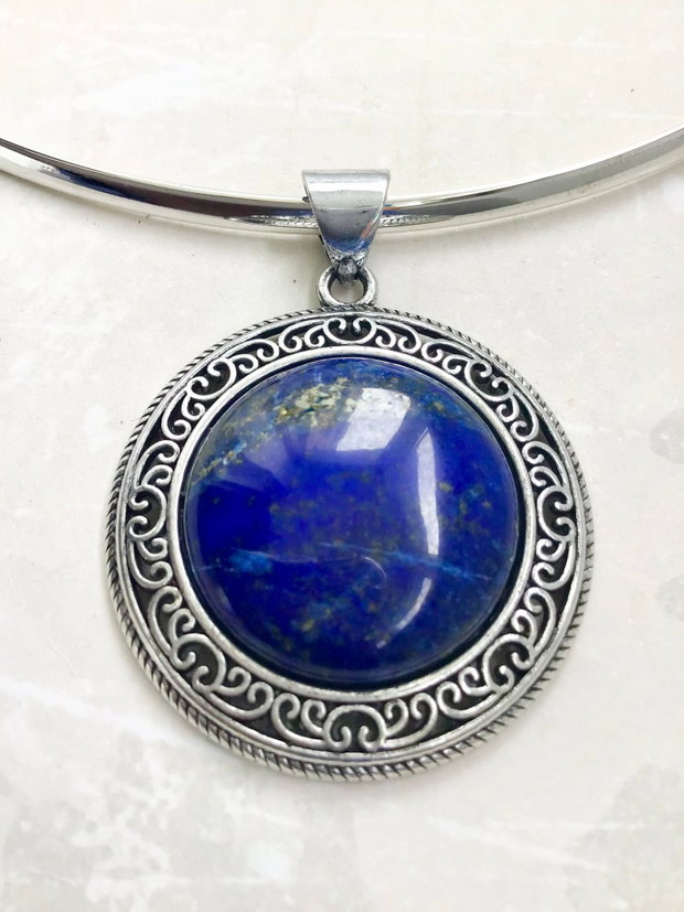 Set vintage lapis lazuli