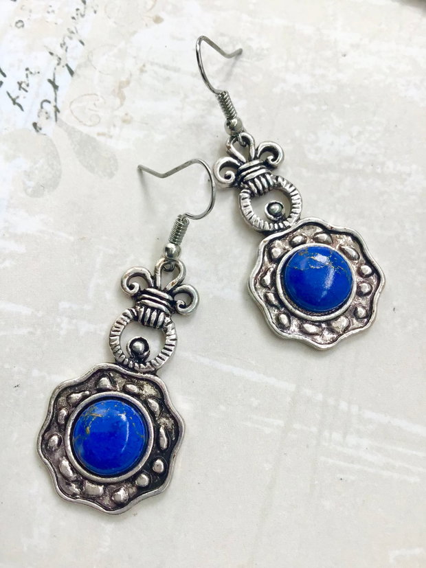 Set vintage lapis lazuli