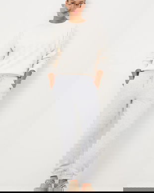 Medicine pantaloni de trening culoarea gri, melanj