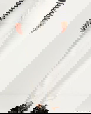 MM pantaloni de trening LEVICO culoarea alb, uni, 2526786088600