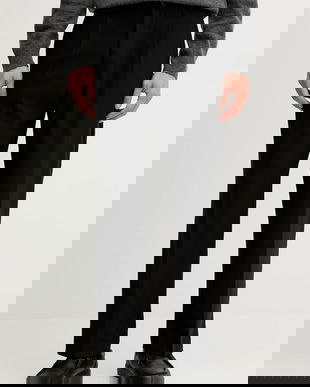 United Colors of Benetton pantaloni culoarea negru, drept, 4OACUF04L