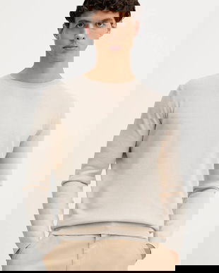 Karl Lagerfeld pulover de lână culoarea bej, light, 554399.655000