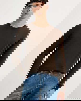 Karl Lagerfeld pulover de lână culoarea maro, light, 554399.655000