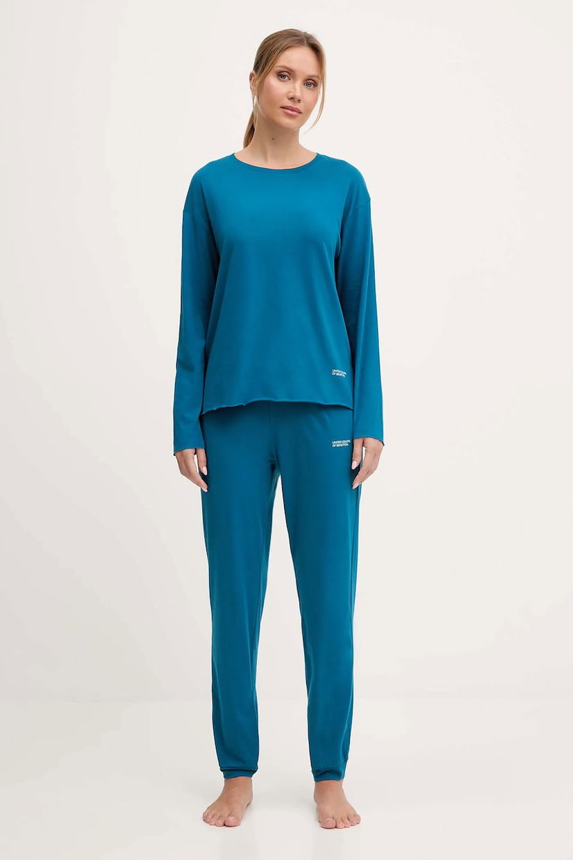 United Colors of Benetton pijamale de bumbac 35VB3P048