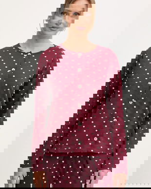 United Colors of Benetton cămașă de pijama culoarea bordo, 3ZMB3M07R