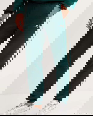 Puma pantaloni de trening culoarea verde, uni, 629588