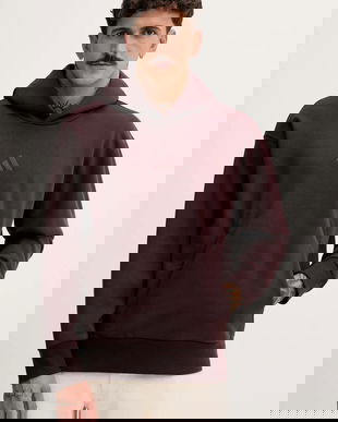 adidas bluză All Szn culoarea maro, cu glugă, cu imprimeu, JX5090