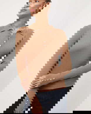 Medicine pulover culoarea bej