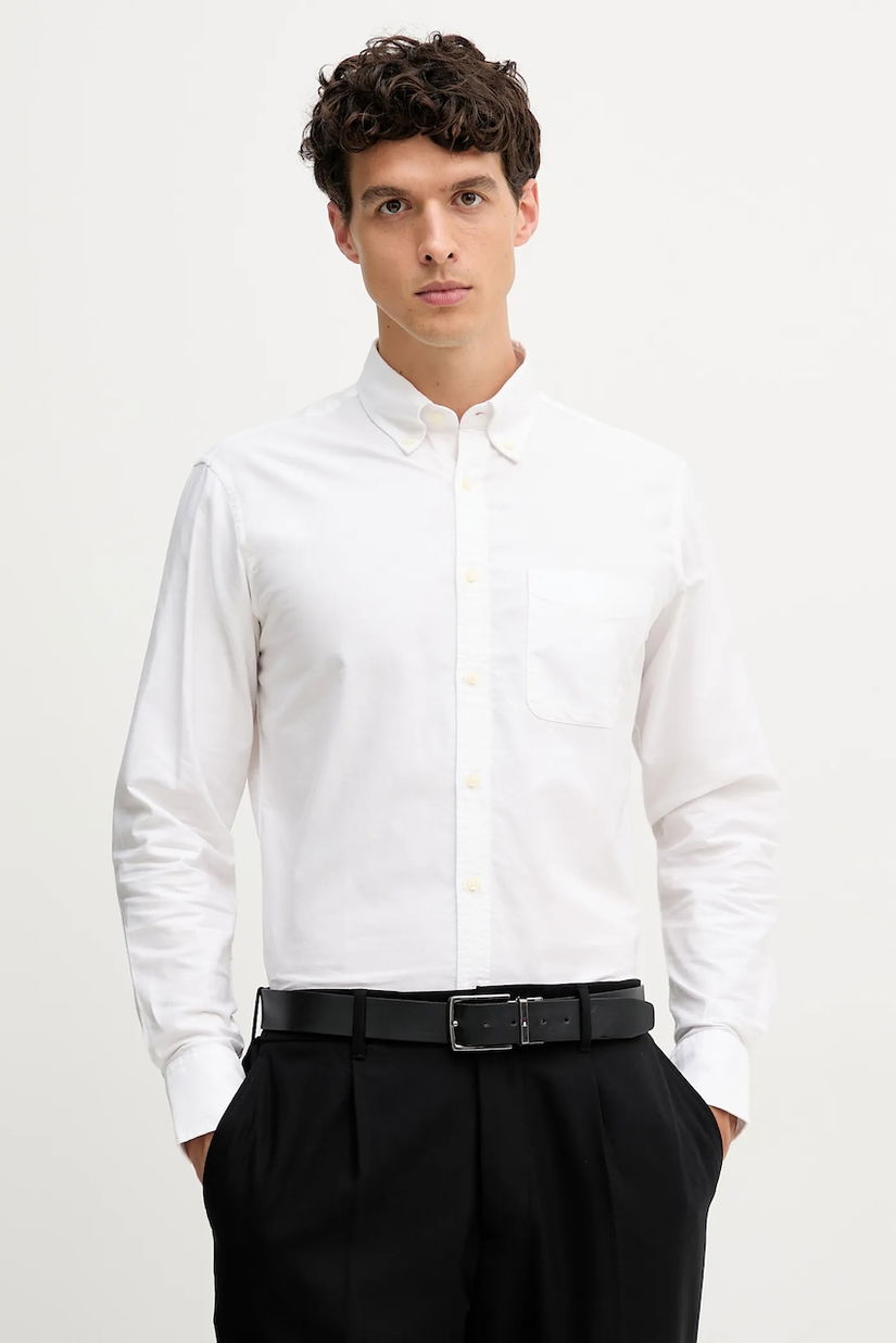 United Colors of Benetton cămașă din bumbac cu guler button-down, regular, 5FGBUQ04C