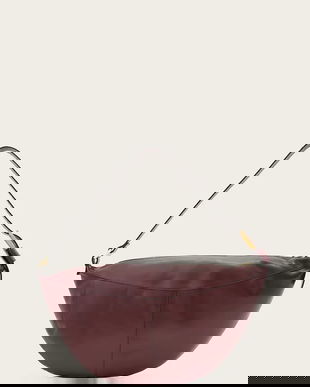 AllSaints poșetă de piele LUNA culoarea roșu, W190XD