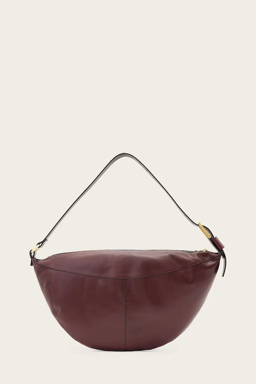 AllSaints poșetă de piele LUNA culoarea roșu, W190XD