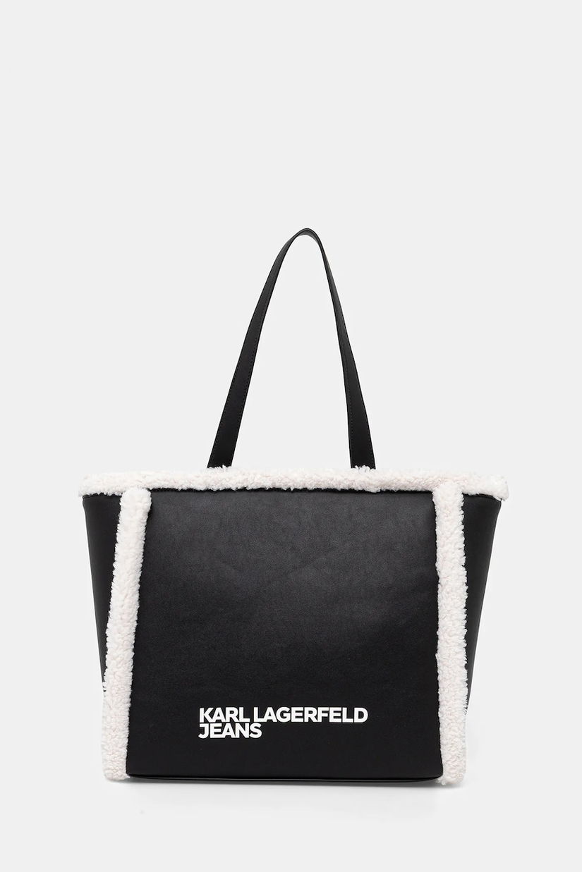 Karl Lagerfeld Jeans poșetă culoarea negru, A4W30232