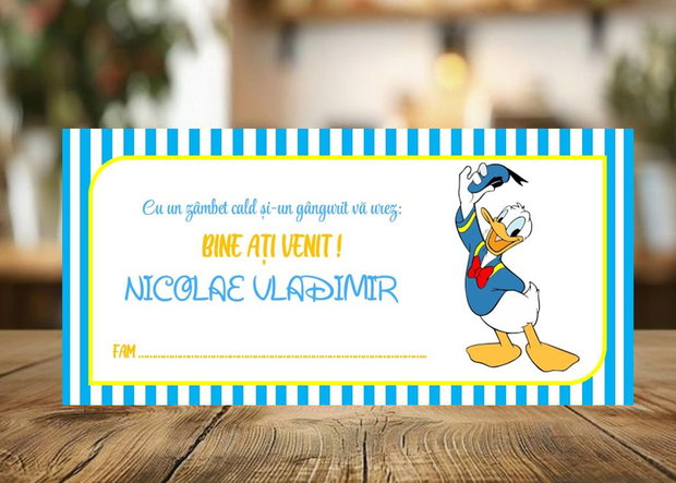 Plicuri bani botez Donald Duck