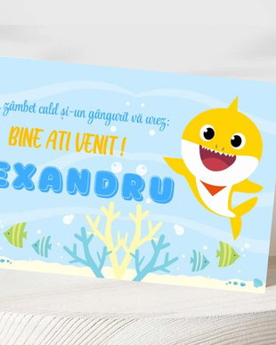 Plicuri bani botez Baby shark