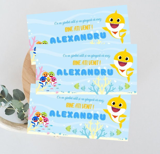 Plicuri bani botez Baby shark