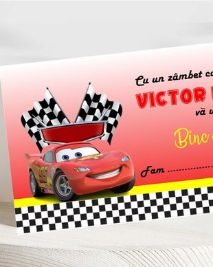 Plicuri bani botez Cars