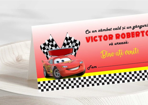 Plicuri bani botez Cars