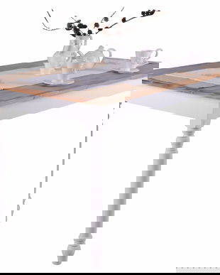 Masa living Shabby Chic lemn alb