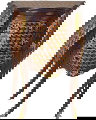 Comoda baroc din lemn masiv furniruit