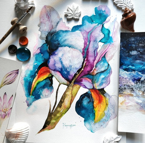 Tablou Purity of Light - Iris Collection