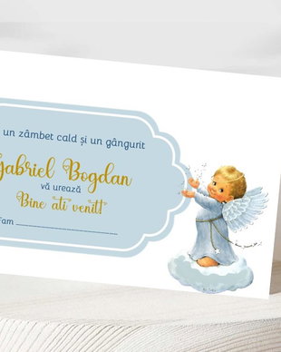 Plicuri bani botez băieți Ingerași