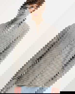 Tommy Jeans cămașă din bumbac culoarea verde, cu guler button-down, regular, DM0DM22025