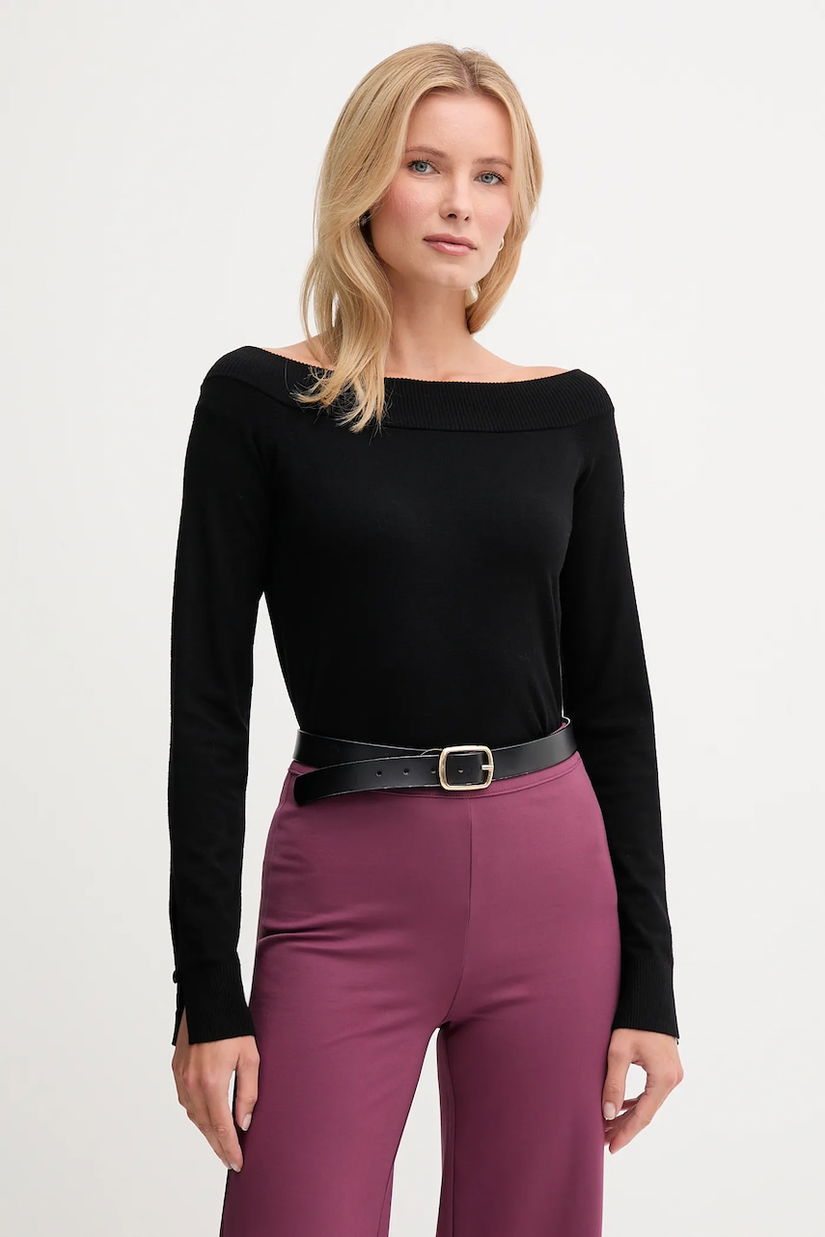 United Colors of Benetton pulover culoarea negru, light, 1W2AD10E0