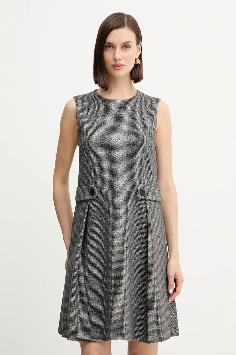Weekend Max Mara rochie RIAD culoarea gri, mini, evazați, 2525626052600