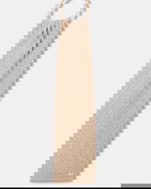 Pepe Jeans eșarfă din amestec de lână culoarea bej, uni, PL0600004