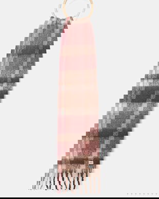 Pepe Jeans fular culoarea roz, cu imprimeu, PL1100011