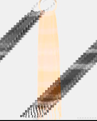 Pepe Jeans fular culoarea maro, cu imprimeu, PL1100011