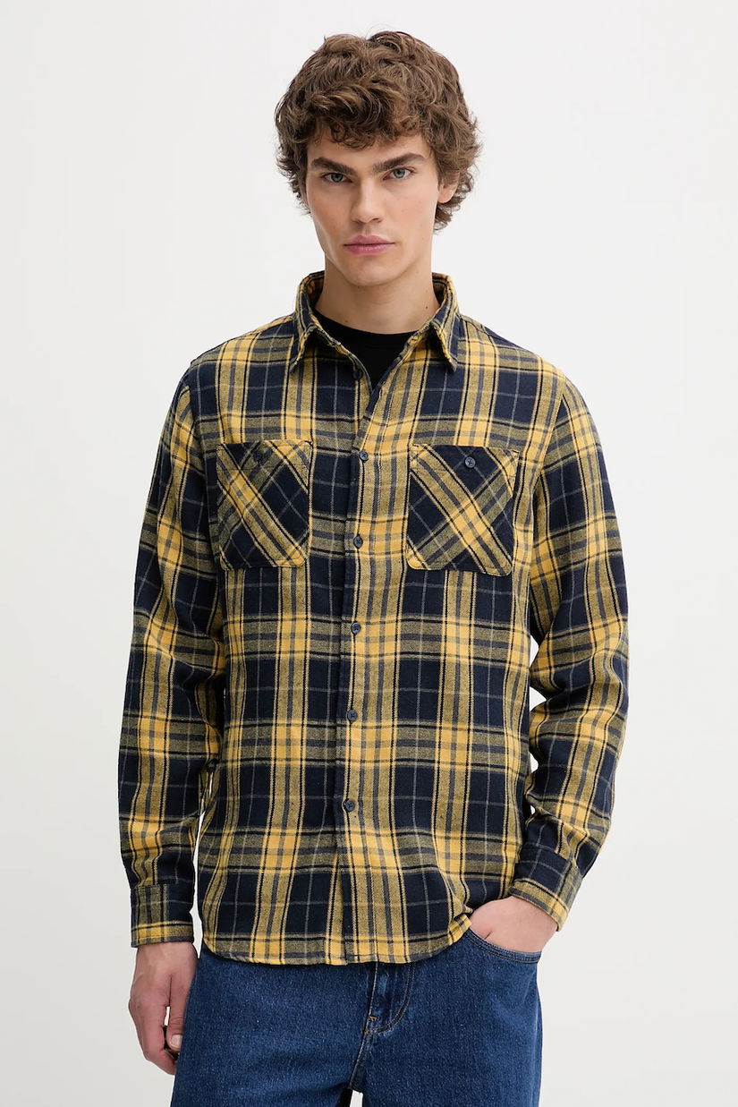 Von Dutch cămașă culoarea galben, cu guler clasic, regular, VD.1.CHL.JACK