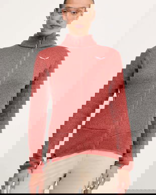 Salewa hanorac Puez Rocca culoarea portocaliu, melanj, 00.0000029127