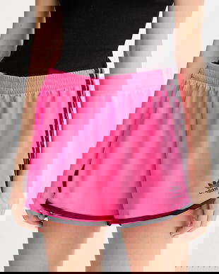 adidas Originals pantaloni scurți 3s Sprinter culoarea roz, cu imprimeu, high waist, JW5062