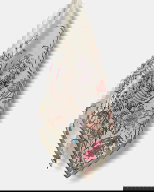 Answear.LAB esarfa de matase culoarea bej, modelator