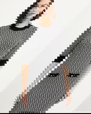 Morgan rochie culoarea negru, mini, evazați, RMSIXTA