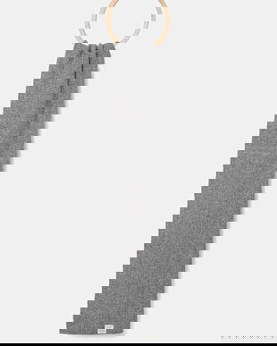 Pepe Jeans eșarfă din amestec de lână culoarea gri, uni, PM0600001