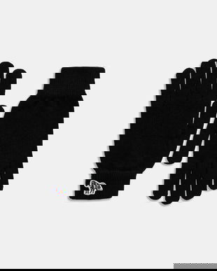 Paul Smith mănuși de lână culoarea negru, M1A-410MK-TZEBRA