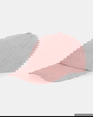 Pepe Jeans șapcă de baseball din catifea culoarea roz, PL0400005