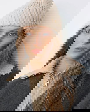 Ruslan Baginskiy căciulă de lână culoarea bej, BN036-MW-FL-CD24