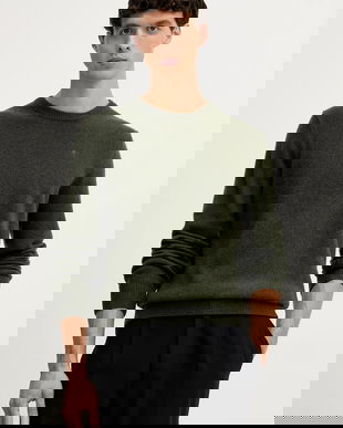 Hackett London pulover de lână culoarea verde, HM7000075