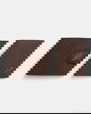 Barbour portofel din piele și suport pentru card culoarea maro, MGS0102