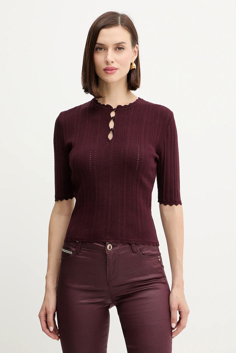 Morgan pulover culoarea bordo, light, MADIN