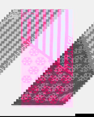 Dynafit fular impletit culoarea roz, cu imprimeu, 08.0000072070