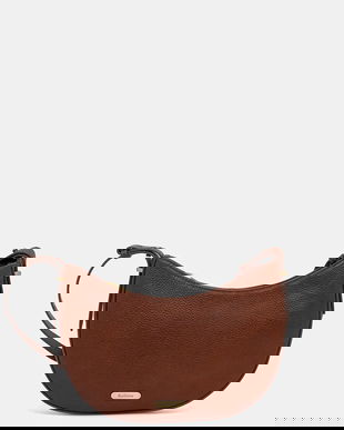 Barbour poșetă de piele culoarea maro, LBA0507